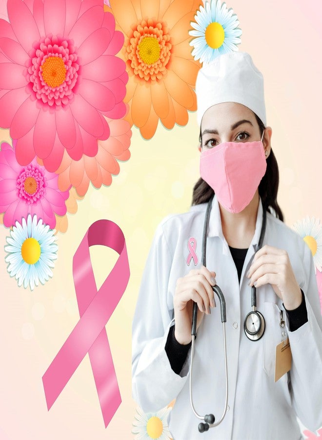 DISCAO 25/50/100/200 pieces Breast Cancer Awareness Lapel Pins Pink Hope Ribbon Brooch for Doctors nurses Backpack hat and clothes Women Girls Charity Public Social Event Fundraising activity bulk (25) - Image 5